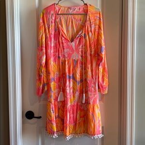 Lilly Pulitzer 3/4 length bell sleeve dress
